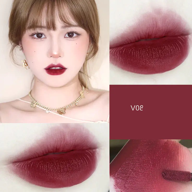 Velvet Lip Glaze Lipstick for Students - Make-up Mud